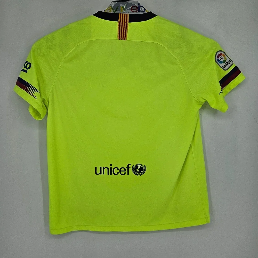 Nike Shirt Youth XXL Barcelona 2018‎ 19 Away Football Soccer Jersey Neon Green